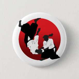 Aikido 6 Cm Round Badge
