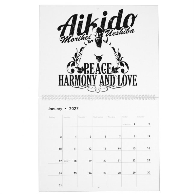 Aikido Calendar (Jan 2027)