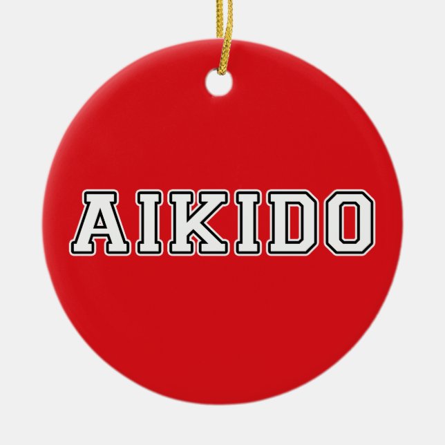 Aikido Ceramic Ornament (Front)