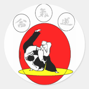 AIKIDO CLASSIC ROUND STICKER