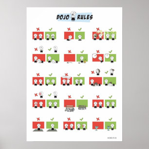 Aikido  Dojo Rules Poster