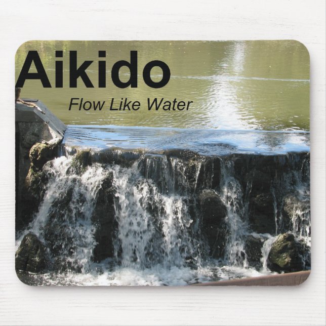 Aikido Flow Like Water Mousepad (Front)