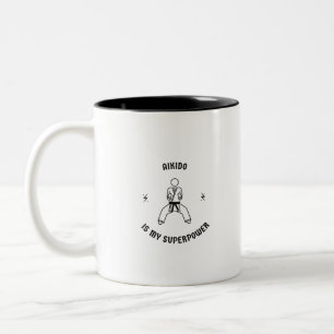 Aikido is my superpower Two-Tone coffee mug