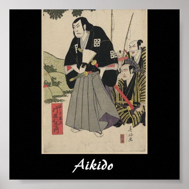 Aikido Japanese Martial Art Poster (Front)