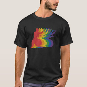 Aikido Martial Arts Gay Pride LGBTQ Supporter Rain T-Shirt