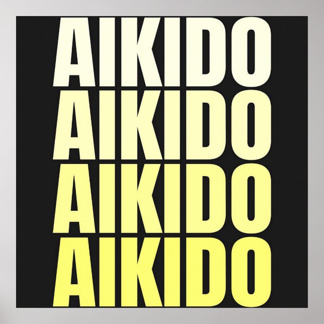 AIKIDO | Martial Arts Poster (Front)
