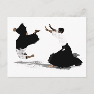 Aikido nage postcard