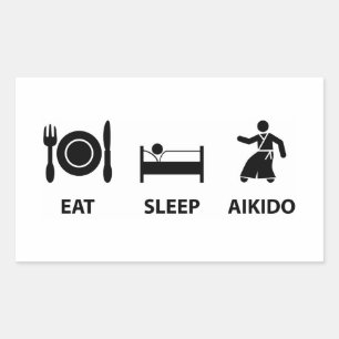 Aikido Rectangular Sticker