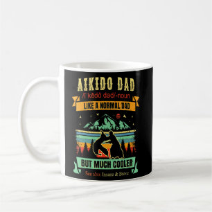 Aikido Self Defence Martial Art Retro Dad Vintage  Coffee Mug