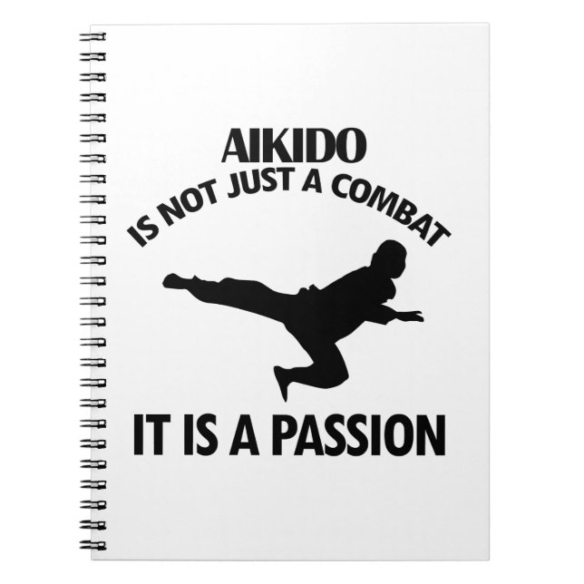 AIKIDO sports designs Notebook (Front)