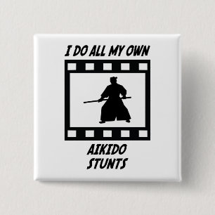Aikido Stunts 15 Cm Square Badge