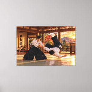 Aikido – Traditional Japanese Martial Art Canvas Print