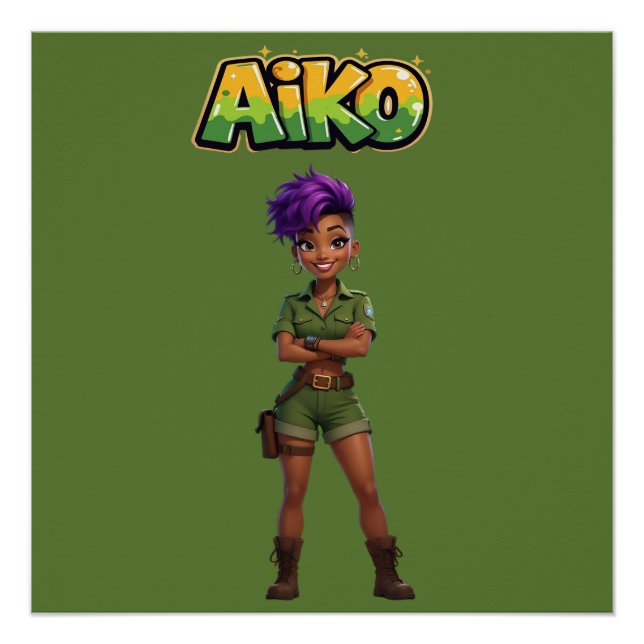 AiKo Beats™ Safari AiKo Explorer Poster (Front)