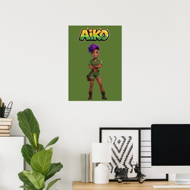 AiKo Beats™ Safari AiKo Explorer Poster (Home Office)