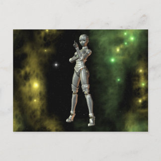 aikobot & stars postcard