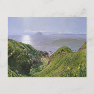 Ailsa Craig and the Isle of Arran, Scotland Postcard