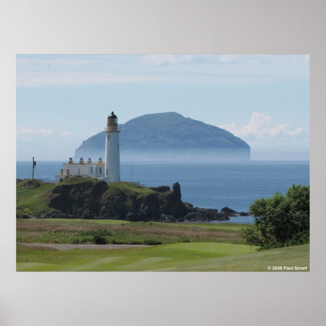 Ailsa Craig, Turnberry Lighthouse poster (Front)