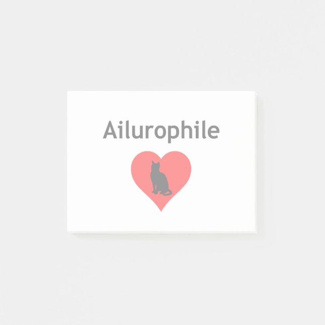 Ailurophile Post-it Notes (Front)