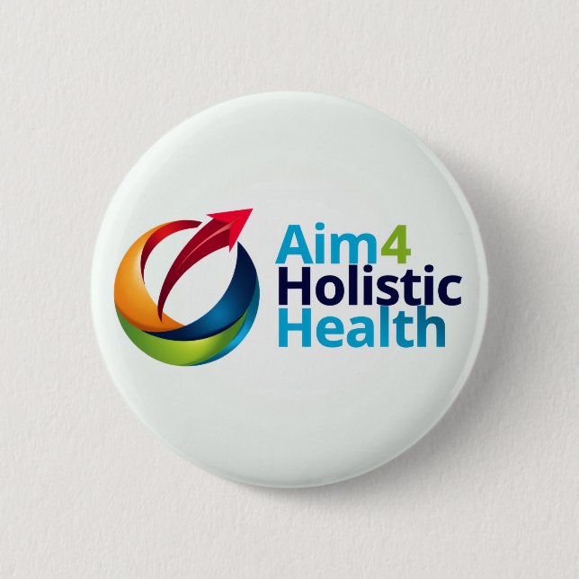 Aim 4 Holistic Health 6 Cm Round Badge (Front)