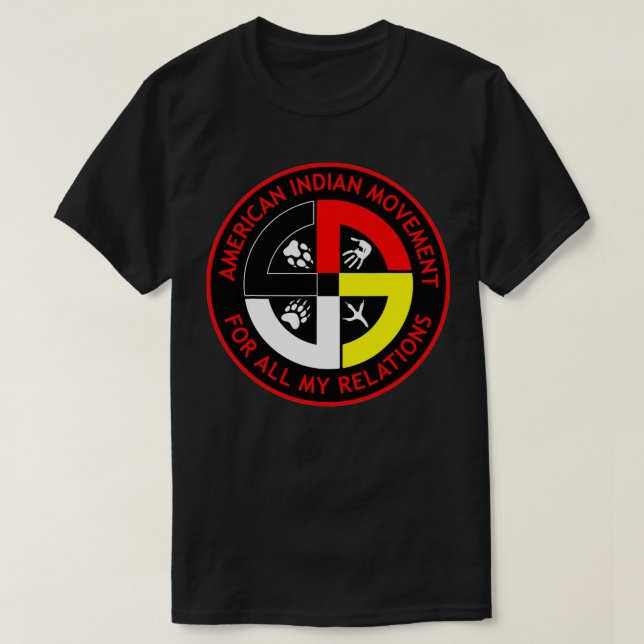 AIM 9 Native American  T-Shirt (Design Front)