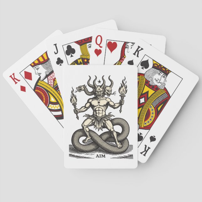 Aim Bringer of the Burning Torch Playing Cards (Back)