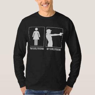 Aim for Laughs with Our Your Girlfriend My Girlfri T-Shirt