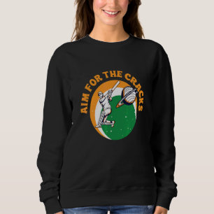 Aim For The Cracks For An Indian Cricket Player Sweatshirt