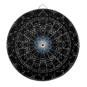 Aim for the Stars Silver Kaleidoscope Dart Board