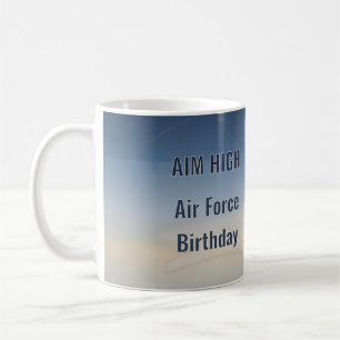 Aim High Air Force Birthday Mug