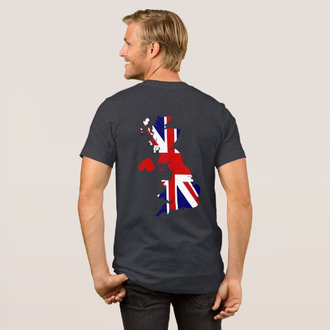 Aim High, Vote Lowe Map of Britain  Tri-Blend Shirt (Back Full)