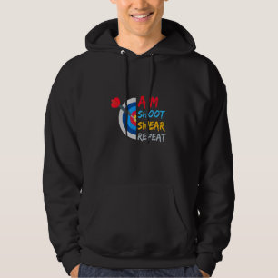 Aim Shoot Swear Repeat Dart Darts Dart Board Hoodie