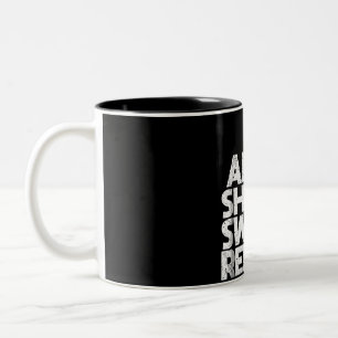 Aim Shoot Swear Repeat Funny Pool Billiards 8 Ball Two-Tone Coffee Mug
