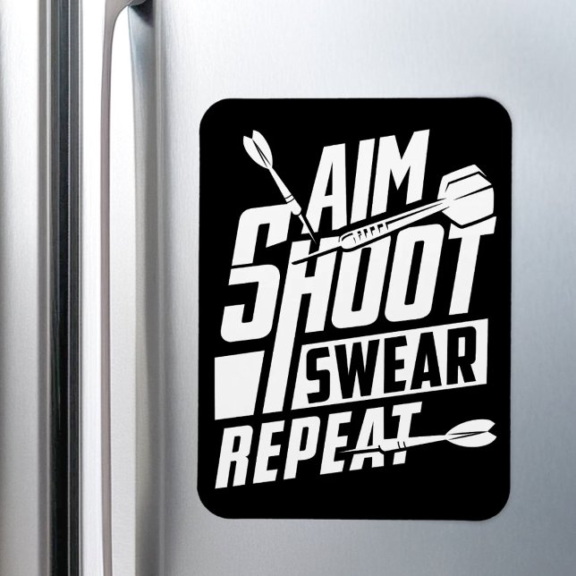 Aim Shoot Swera Repeat - Funny Dart Fan Magnet (Creator Uploaded)