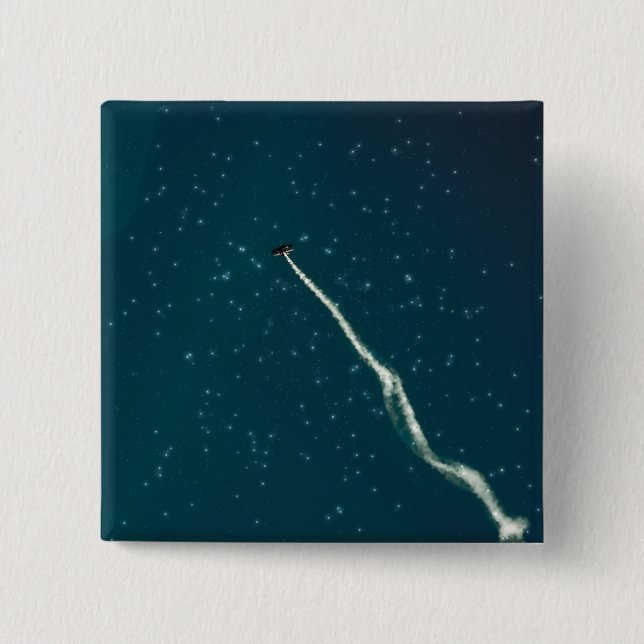 Aim towards stars 15 cm square badge (Front)