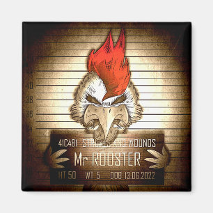 Aimant Mr Rooster Vintage Magnet