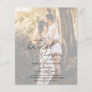Aimee Rustic Modern Bridal Shower Invitation Flyer
