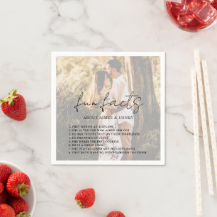 Aimee Rustic Script Modern Wedding Napkin