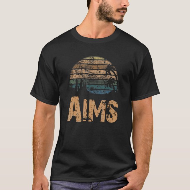 Aims Vintage Sunset Distressed T-Shirt (Front)