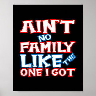 Ain’t No Family Like The One I Got Matching Family Poster