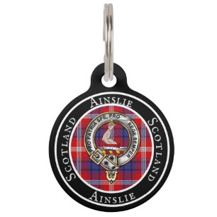 Ainslie Badge/Tartan Personalised People ID Tag