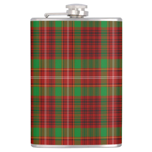 Ainslie Scottish Tartan Hip Flask (Front)