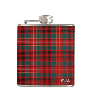 Ainslie Tartan Monogram Hip Flask