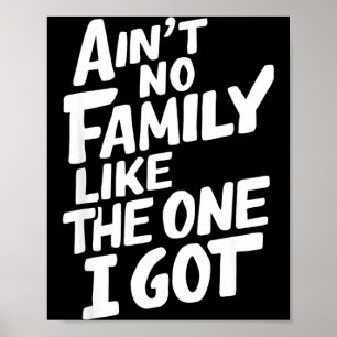 Aint Family Like the One I Got Cool Family Reunion Poster