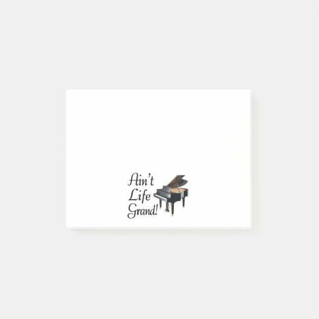 Ain't Life Grand Piano Post-it Notes (Front)