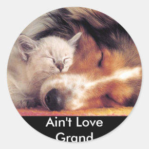 Ain't Love Grand Classic Round Sticker