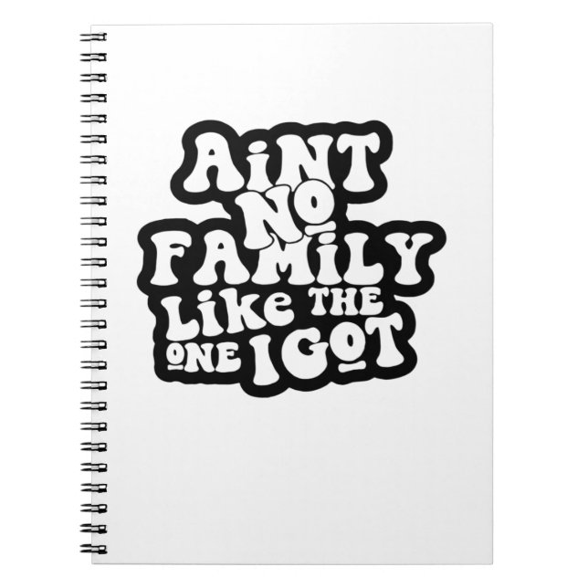 Ain'T No Family Like The One I Got Funny Family Re Notebook (Front)