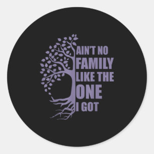 Aint No Family Like The One I Got Funny Family Reu Classic Round Sticker