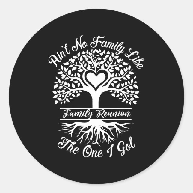 Ain't No Family Like The One I Got Matching Family Classic Round Sticker (Front)