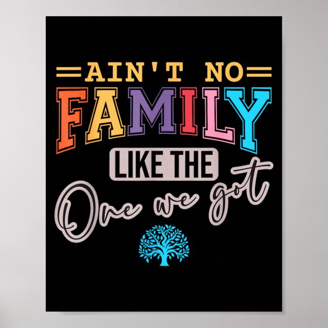 Ain't No Family Like The One I Got Matching Family Poster (Front)