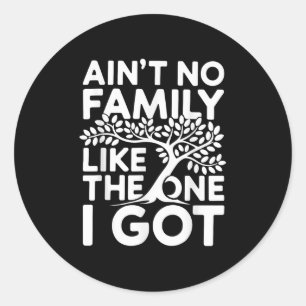 Aint No Family Like The One I Got Shirt Family Reu Classic Round Sticker